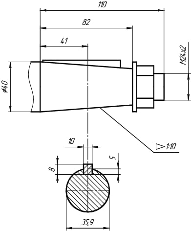 Ц2-350 входной конический вал.jpg